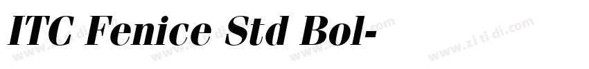 ITC Fenice Std Bol字体转换